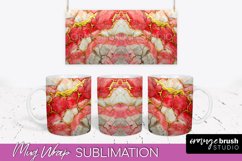 Marble Mug Wrap - 3D Marble Texture Mug Sublimation Design Product Image 1
