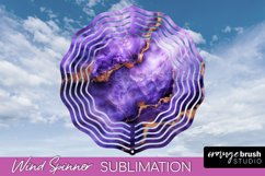 Marble Wind Spinner - Marble Texture Spinner Sublimation Product Image 1