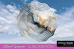 Marble Wind Spinner - Marble Texture Spinner Sublimation Product Image 1