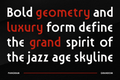 Grandom - Bold Modern Art Deco Logo Font Product Image 4