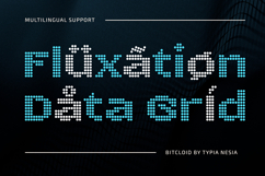 Bitcloid - Modern Futuristic Digital Dot Font Product Image 4
