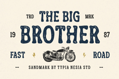 Sandmak Rough Textured Vintage Hand Drawn Font Product Image 4