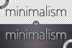 Minimalism Editable Text Effects, Graphic Styles Product Image 2