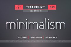Minimalism Editable Text Effects, Graphic Styles Product Image 3