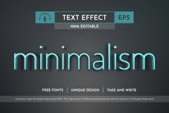 Minimalism Editable Text Effects, Graphic Styles Product Image 6