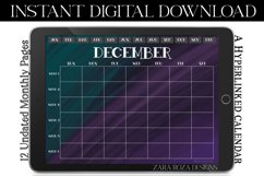 Amethyst Green Monthly PDF Digital Calendar for Goodnotes Product Image 4