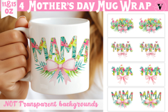 Mug wrap | Mothers day mug | MAMA sublimation Product Image 1
