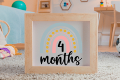 4 Months SVG | Baby Milestone SVG | Baby SVG | Newborn SVG Product Image 4