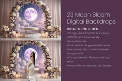 23 Moon Bloom Digital Backdrops Product Image 5