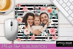 Photo Mouse Pad Sublimation, Floral Mouse Pad Picture Frame Product Image 1