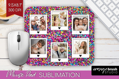 Glitter Photo Mouse Pad PNG - Sparkle Picture Frame Mouse Product Image 1