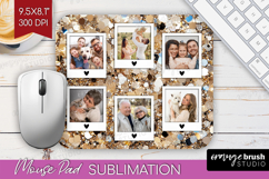 Glitter Photo Mouse Pad PNG - Sparkle Picture Frame Mouse Product Image 1