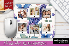 Floral Photo Mouse Pad PNG - Sping Flowers Picture Frame Pad Product Image 1