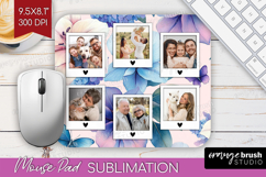 Floral Photo Mouse Pad PNG - Sping Flowers Picture Frame Pad Product Image 1