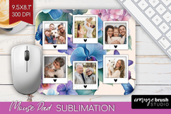 Floral Photo Mouse Pad PNG - Sping Flowers Picture Frame Pad Product Image 1