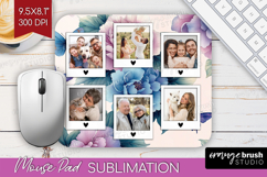 Floral Photo Mouse Pad PNG - Sping Flowers Picture Frame Pad Product Image 1