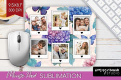 Floral Photo Mouse Pad PNG - Sping Flowers Picture Frame Pad Product Image 1