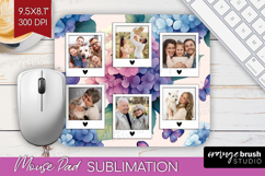 Floral Photo Mouse Pad PNG - Sping Flowers Picture Frame Pad Product Image 1