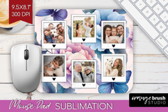 Floral Photo Mouse Pad PNG - Sping Flowers Picture Frame Pad Product Image 1