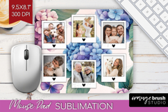Floral Photo Mouse Pad PNG - Sping Flowers Picture Frame Pad Product Image 1