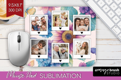 Floral Photo Mouse Pad PNG - Sping Flowers Picture Frame Pad Product Image 1
