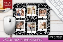 Valentines Day Photo Mouse Pad PNG - Heart Picture Frame Pad Product Image 1