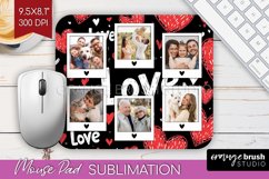 Valentines Day Photo Mouse Pad PNG - Heart Picture Frame Pad Product Image 1