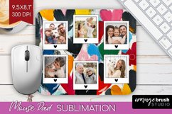 Valentines Day Photo Mouse Pad PNG - Heart Picture Frame Pad Product Image 1