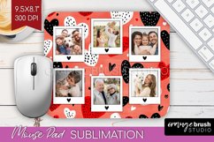 Valentines Day Photo Mouse Pad PNG - Heart Picture Frame Pad Product Image 1
