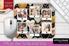 Valentines Day Photo Mouse Pad PNG - Heart Picture Frame Pad Product Image 1