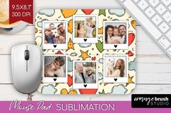 Valentines Day Photo Mouse Pad PNG - Heart Picture Frame Pad Product Image 1