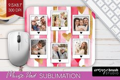 Valentines Day Photo Mouse Pad PNG - Heart Picture Frame Pad Product Image 1