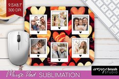 Valentines Day Photo Mouse Pad PNG - Heart Picture Frame Pad Product Image 1