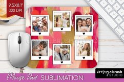 Valentines Day Photo Mouse Pad PNG - Heart Picture Frame Pad Product Image 1