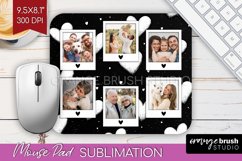 Valentines Day Photo Mouse Pad PNG - Heart Picture Frame Pad Product Image 1