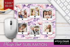 Floral Photo Mouse Pad PNG - Peony Flower Picture Frame Pad Product Image 1