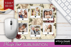 Floral Photo Mouse Pad PNG - Peony Flower Picture Frame Pad Product Image 1