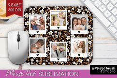 Retro Flowers Photo Mouse Pad PNG - Floral Picture Frame Pad Product Image 1