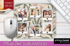 Flowers Photo Mouse Pad PNG - Vintage Floral Picture Frame Product Image 1