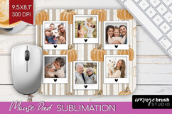 Pumpkun Photo Mouse Pad PNG - Fall Picture Frame Mouse Pad Product Image 1
