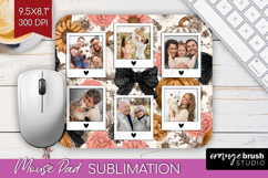 Pumpkun Photo Mouse Pad PNG - Fall Picture Frame Mouse Pad Product Image 1
