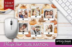 Pumpkun Photo Mouse Pad PNG - Fall Picture Frame Mouse Pad Product Image 1