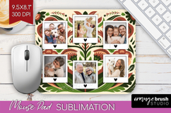 Folk Flowers Photo Mouse Pad PNG - Floral Picture Frame Pad Product Image 1