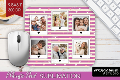 Heart Pattern Photo Mouse Pad PNG - Valentines Day Picture Product Image 1