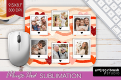Heart Pattern Photo Mouse Pad PNG - Valentines Day Picture Product Image 1