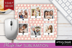 Heart Pattern Photo Mouse Pad PNG - Valentines Day Picture Product Image 1