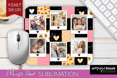 Heart Pattern Photo Mouse Pad PNG - Valentines Day Picture Product Image 1