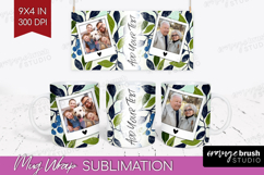 Eucalyptus Photo Mug Wrap PNG - Botanical Picture Frame Mug Product Image 1