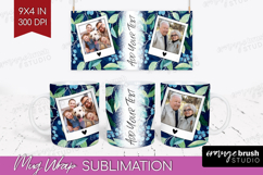 Eucalyptus Photo Mug Wrap PNG - Botanical Picture Frame Mug Product Image 1