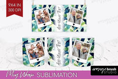 Eucalyptus Photo Mug Wrap PNG - Botanical Picture Frame Mug Product Image 1